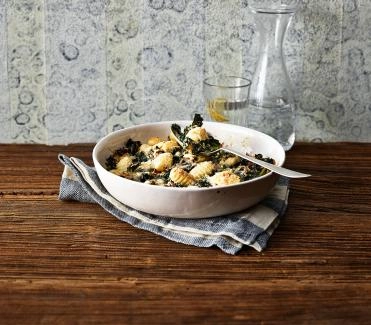 Gnocchi-Gratin mit Federkohl